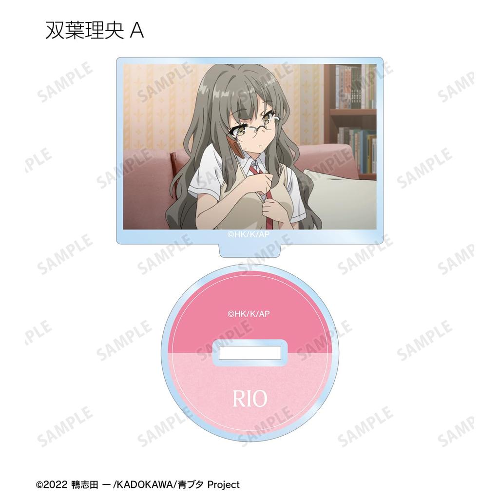 Этот глупый свин не мечтает о сэмпае-кролике. Торговые акриловые подставки со сценами. Коробка из 12 штук.