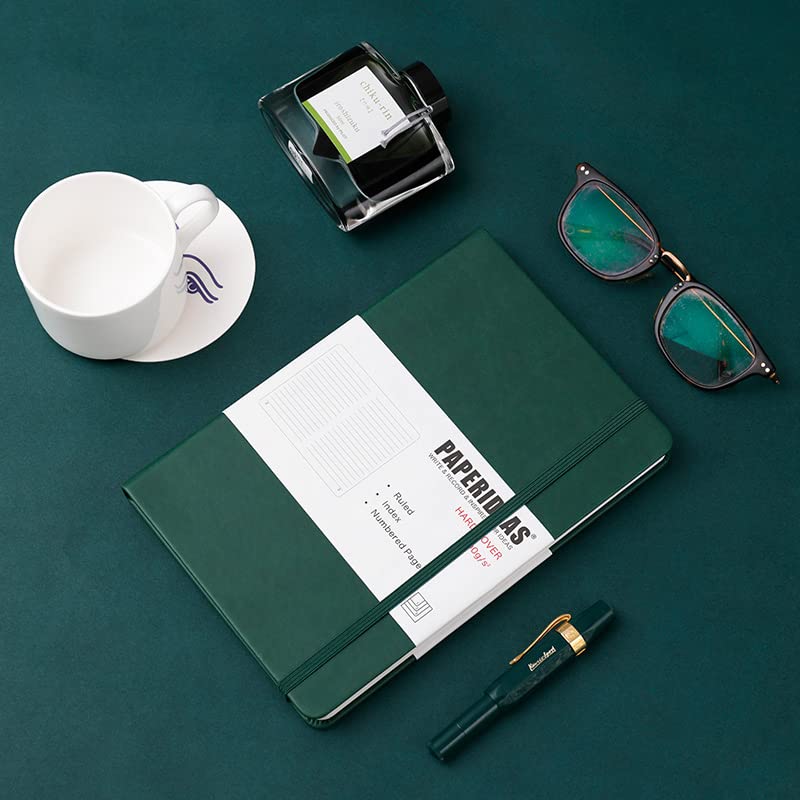 PAPERIDEAS Hardcover Notebook, A5, (Horizontal Lined, Pink)