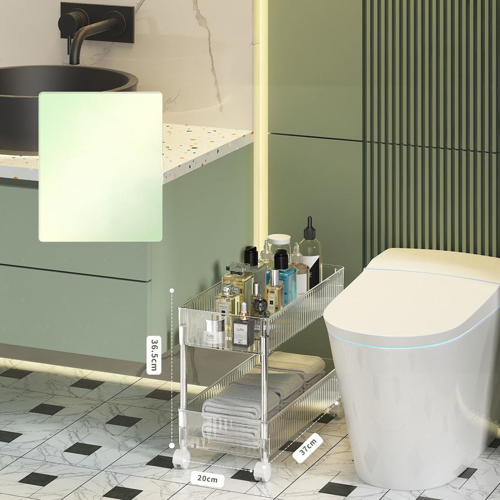 2/3/4-слойный держатель с зазором, кухонная полка для хранения, боковая полка для холодильника, съемная с колесиками, органайзер для ванной комнаты, компактная полка