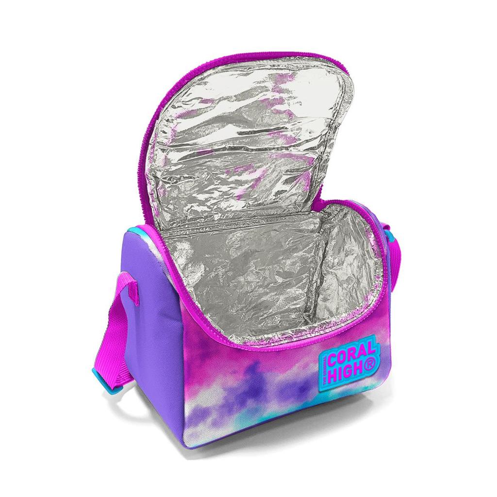 Коралловый детский красочный батик с единорогом и рисунком мороженого, набор из 3 предметов для школьной сумки SET0123480