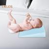 Подушка для сна младенца, пена с эффектом памяти, клиновидная подушка для грудного вскармливания, антирефлюксная подушка для младенцев с чехлом на молнии для мальчиков и девочек, детская кровать