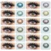 Color Softlens Contact Lenses 1 Pair 3TONE Series Colorful Contacted Lens Eye Annual Use Cosmetic Contacts