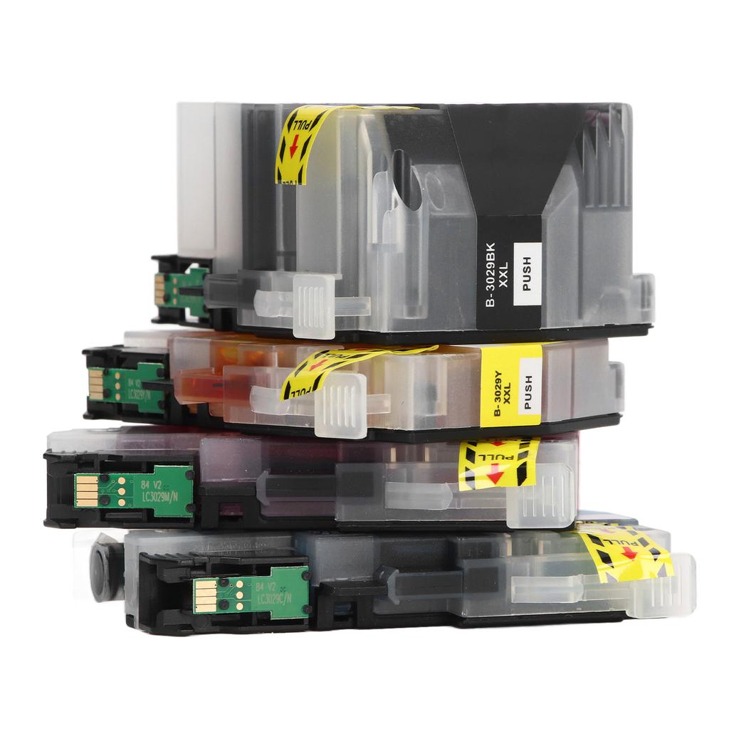 4Pcs Ink Cartridge BK C M Y Smoothly Output Clear Print Printing Cartridge with Ink for MFC J5830DW Printer