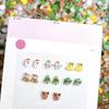 30Pcs Adorable Snowman Santa Claus Resin Nail Charms Cartoon Creative Colorful Christmas Series Nail Art Decorations Diy Nails