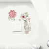 Flower Switch Sticker Removable Self-adhesive Waterproof PVC Living Room Bathroom Light Switch Wall Socket Outlet Decoration