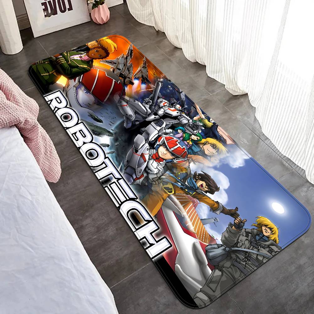 Anime R-Robotech Bathroom Mat Kids Room Bedroom Decoration Balcony Anti-Slip Doormat Living Room Welcome Rug
