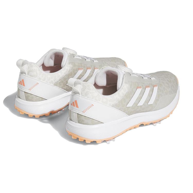 adidas S2G Boa шипованные гольф-ботинки Cloud White Coral Fusion женские GV9434