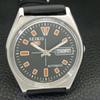ЯПОНИЯ 6319A ВИНТАЖНЫЕ МУЖСКИЕ АВТОМАТИЧЕСКИЕ ЧАСЫ SEIKO 5 С ЧЕРНЫМ ЦИФЕРБЛАТОМ a702708-1