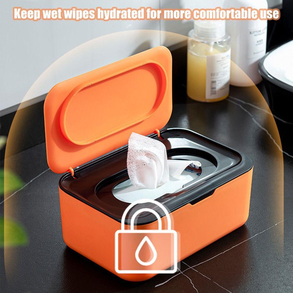 Practical Office Home Wipes Napkin Storage Box Wipe Holder Wet Tissue Box Wipe Dispenser