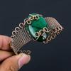 Green Flash Labradorite Gemstone Pure Copper Wire Wrapped Handmade Cuff/ Bangle Jewelry