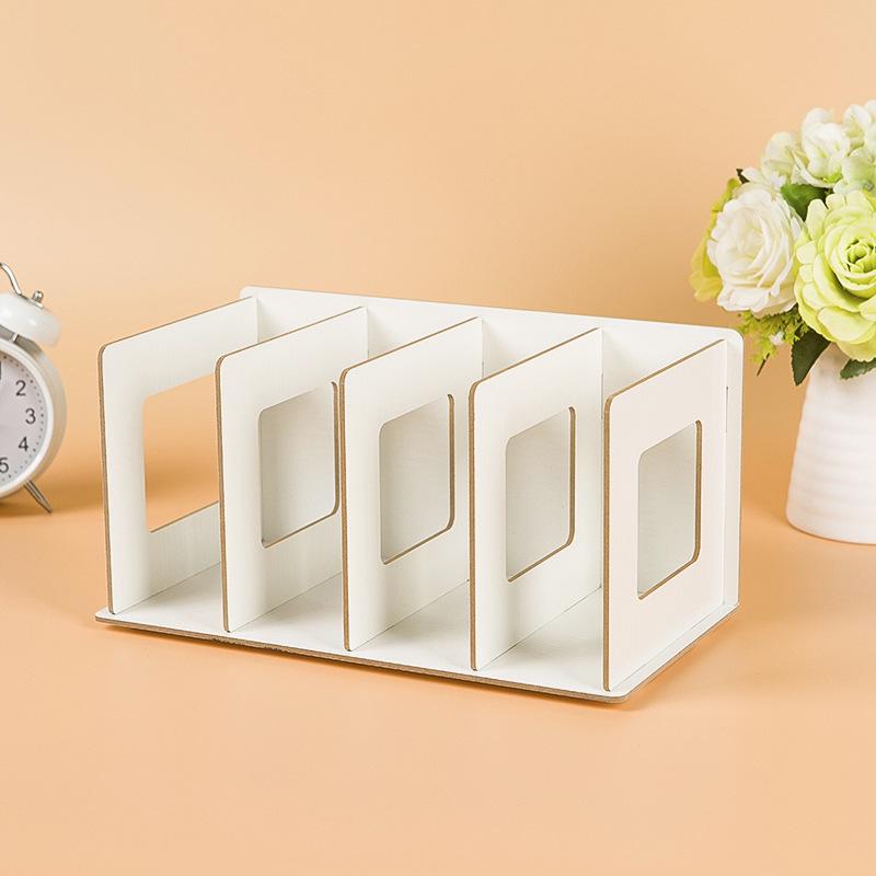 Настольная полка для хранения с креативной стойкой для CD и DVD, сделай сам, для дома и офиса