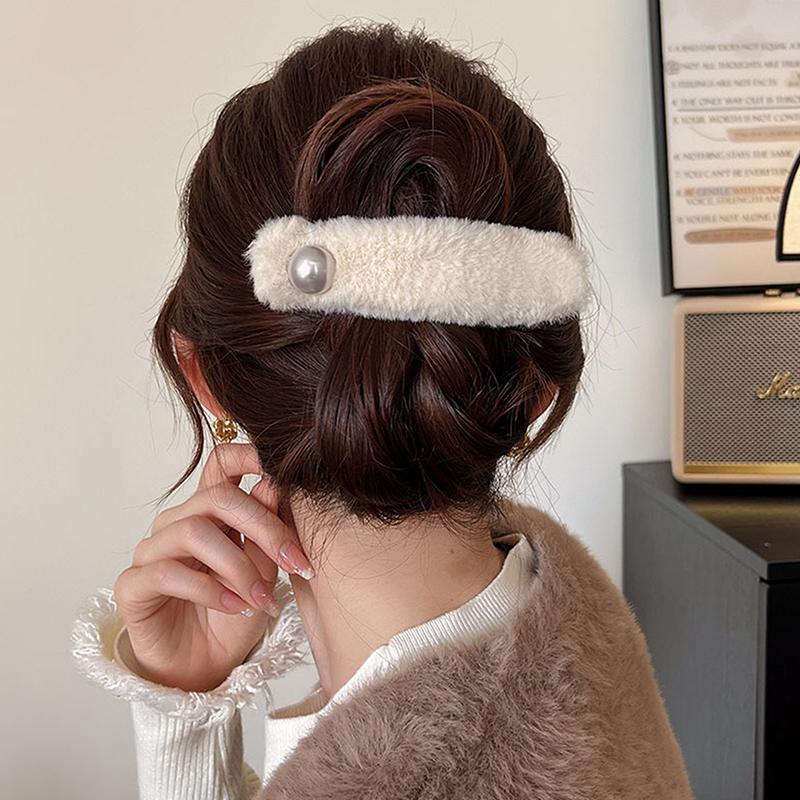 Плюшевая заколка-уточка, красная заколка для хвоста, заколки для волос для женщин, симпатичная праздничная корейская заколка для волос, аксессуары для волос