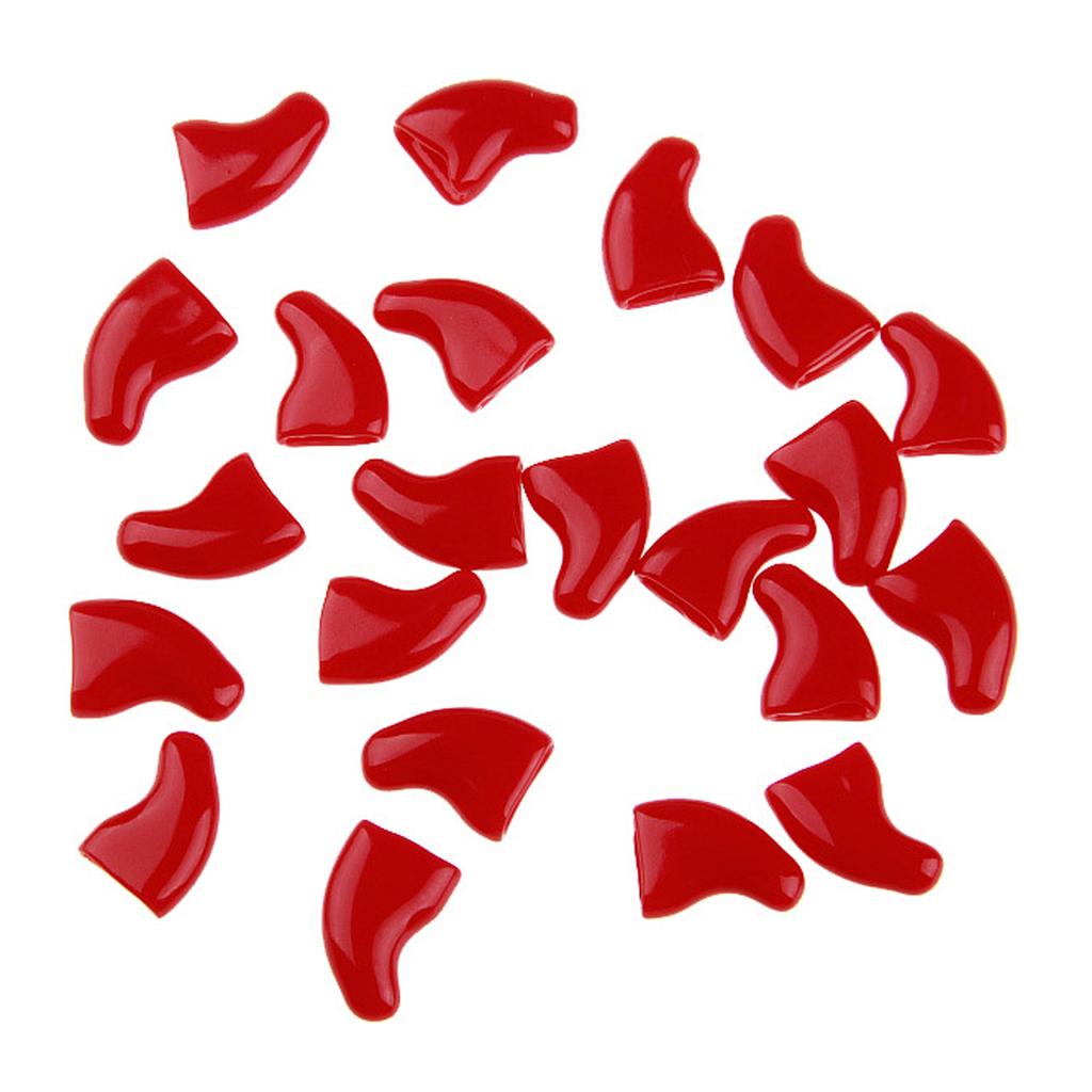 Силиконовые мягкие колпачки для когтей кошек, защита для когтей питомца, с бесплатным клеем и аппликатором для котят, 20 шт./лот