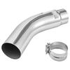 Elbow Exhaust Tip, 127mm Inlet, 152.4mm Outlet, 584mm Overall Length, Chrome Turn Down Exhaust Tip with Clamp for Truck, Sedan, Sports Car, SUV,