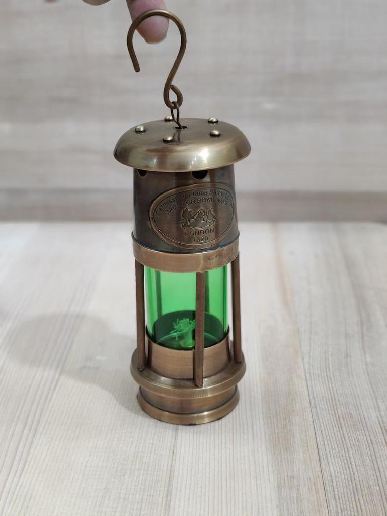 6" Nautical Brass Ship Lamp, Ship Lantern, Minor Lamp, Boat Oil Lamp, Brass Lamp, Ship Oil Lamp, Lantern Colorful Lamp For Home Decoration