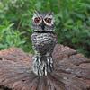 Garden Statue Owl Figurines Gifts Crafts Accessories,Sway Head Sculpture Landscape Ornaments for