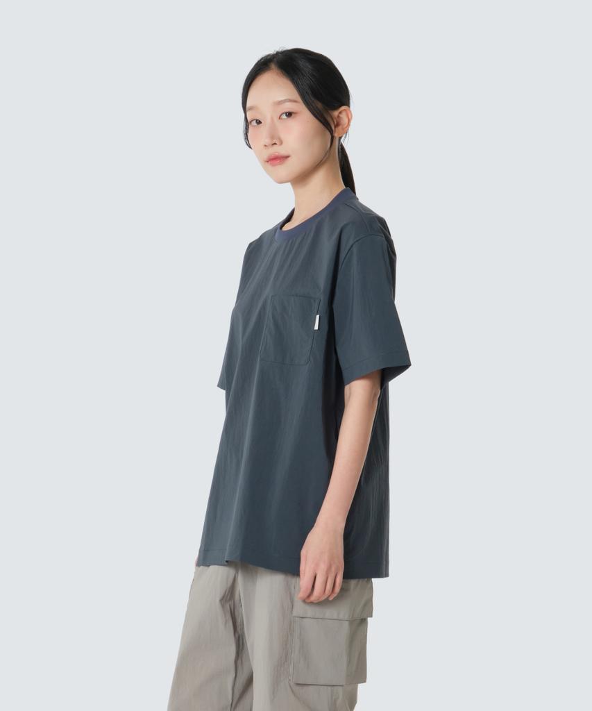 SNOWPEAK APPAREL Root Basic Short Sleeve T-Shirt (S26Murts80) Vintage Blue