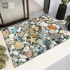 Beach Stone 3D Carpet Rugs For Hallway Doormat Indoor Entrance Home Fashion Kitchen Runner Rug Bathroom Mat Toilet Mat