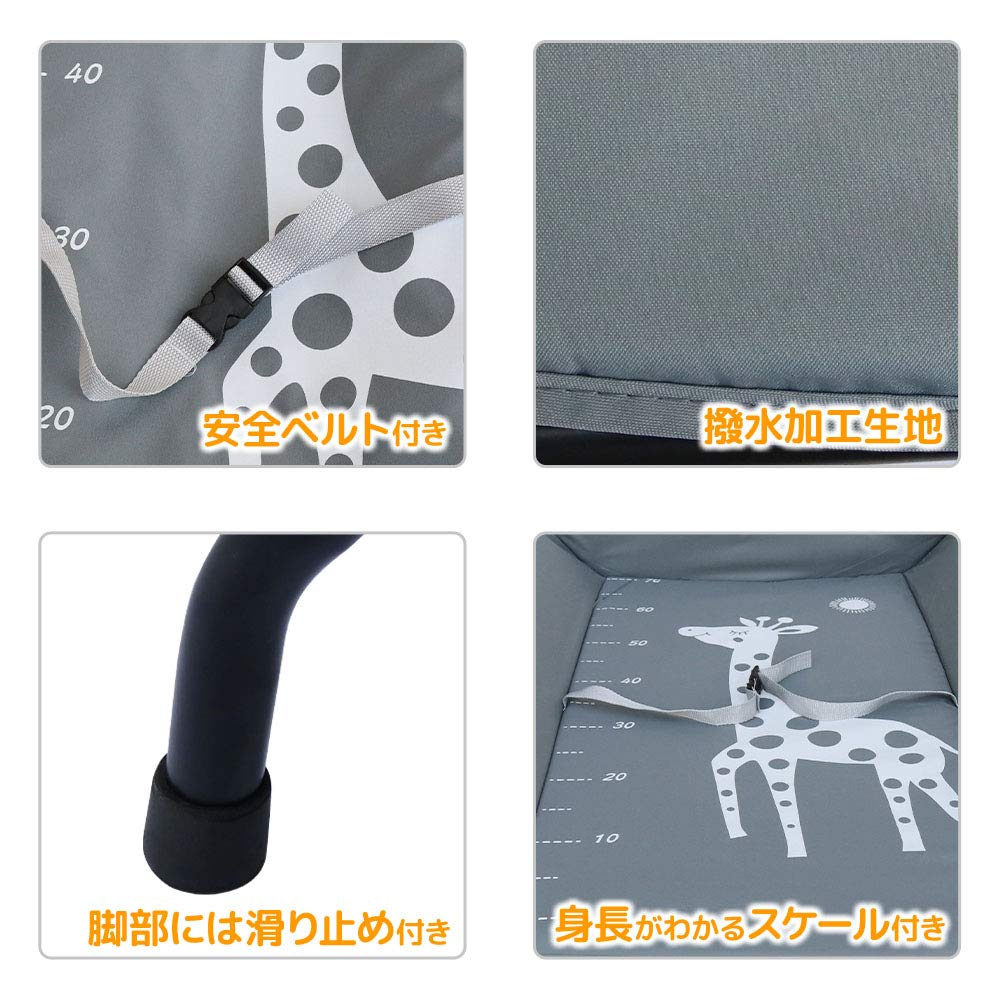 Iimono117 Пеленальный столик с весами Складной Детский Безопасная поддержка от боли в спине Легкая Компактная Ручка, Полка, Облегчение, Хранение, Дизайн, 15 кг, Сборка,