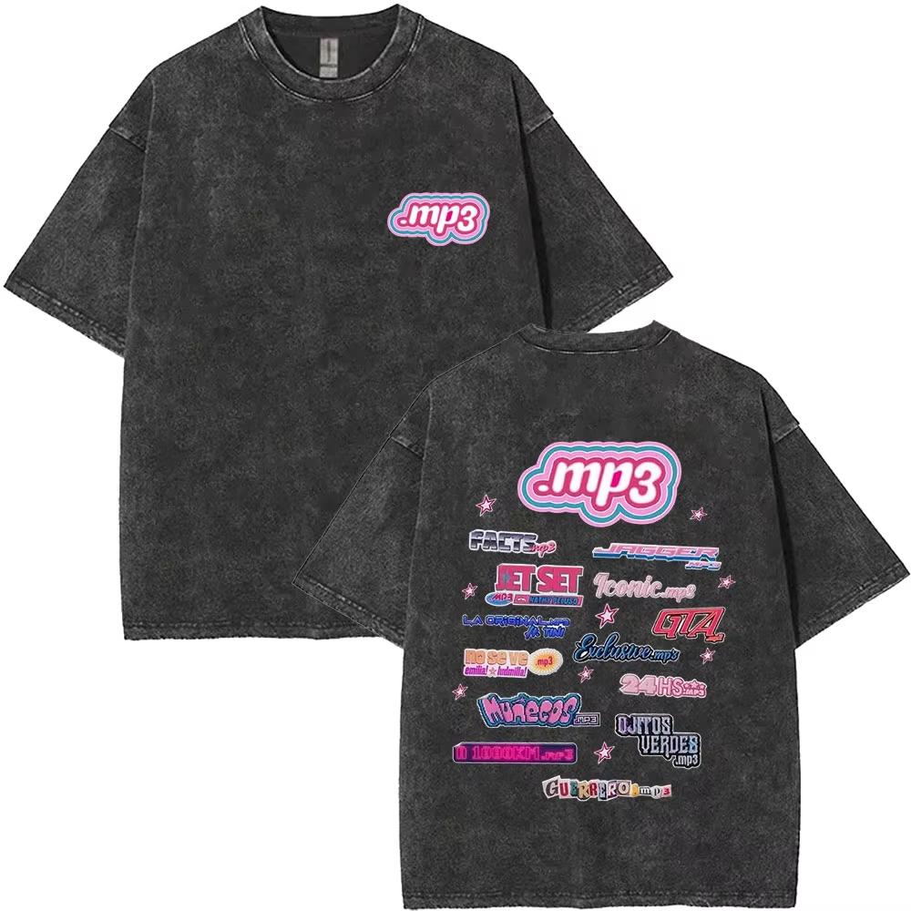 Emilia Mernes MP Tour Tshirts Men Women Fashion Washed Vintage T Shirts Short Sleeve Male Cotton Oversized T Shirt Streetwears