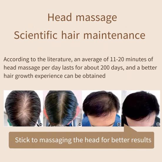 Аппликатор масла для волос, микротоковый красный свет, вибрационный массажер для кожи головы, электрический сыворотка для роста волос, дозатор масла для волос, щетка, направляющая, расческа