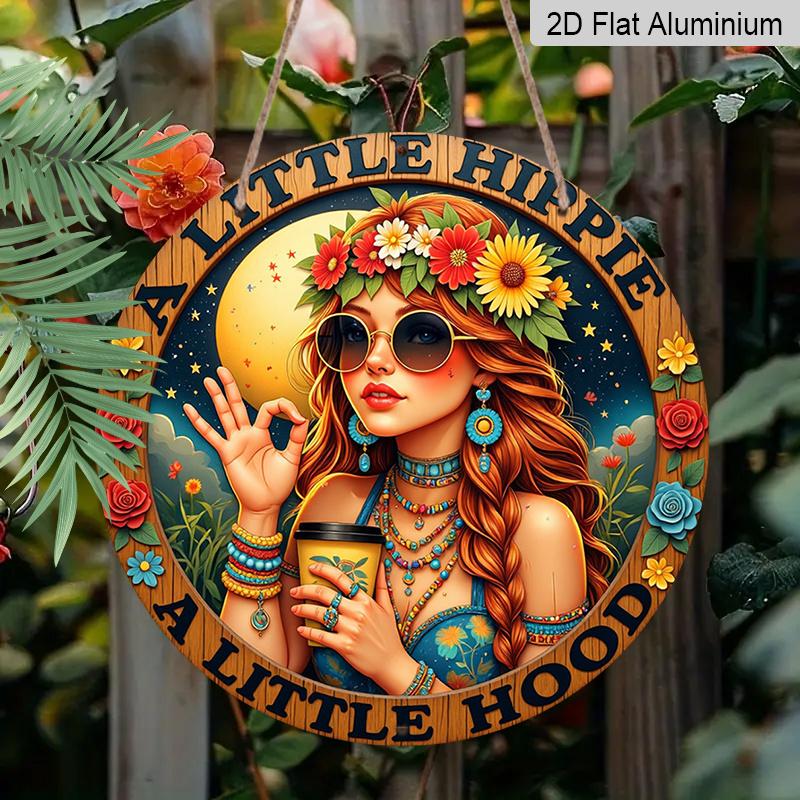 2D Flat, 1pc 7.87 Inch Nevada Scenic Landscape Round Aluminum Wall Round Sign | Holiday Gifts, Classic Home Decor, Front Door and Garden, Bar, Cafe