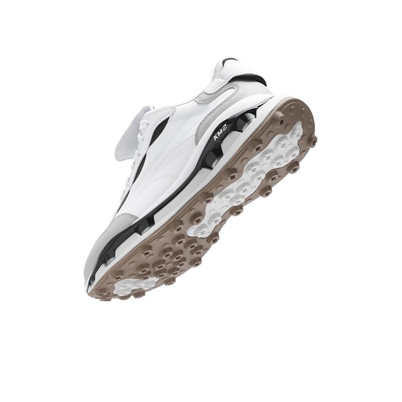 Fila KM2 Lux Удобная Модная Легкая Прочная Обувь Кэжуал с Низким Верхом Мужские Кроссовки Белый Серый F12M513115FWD