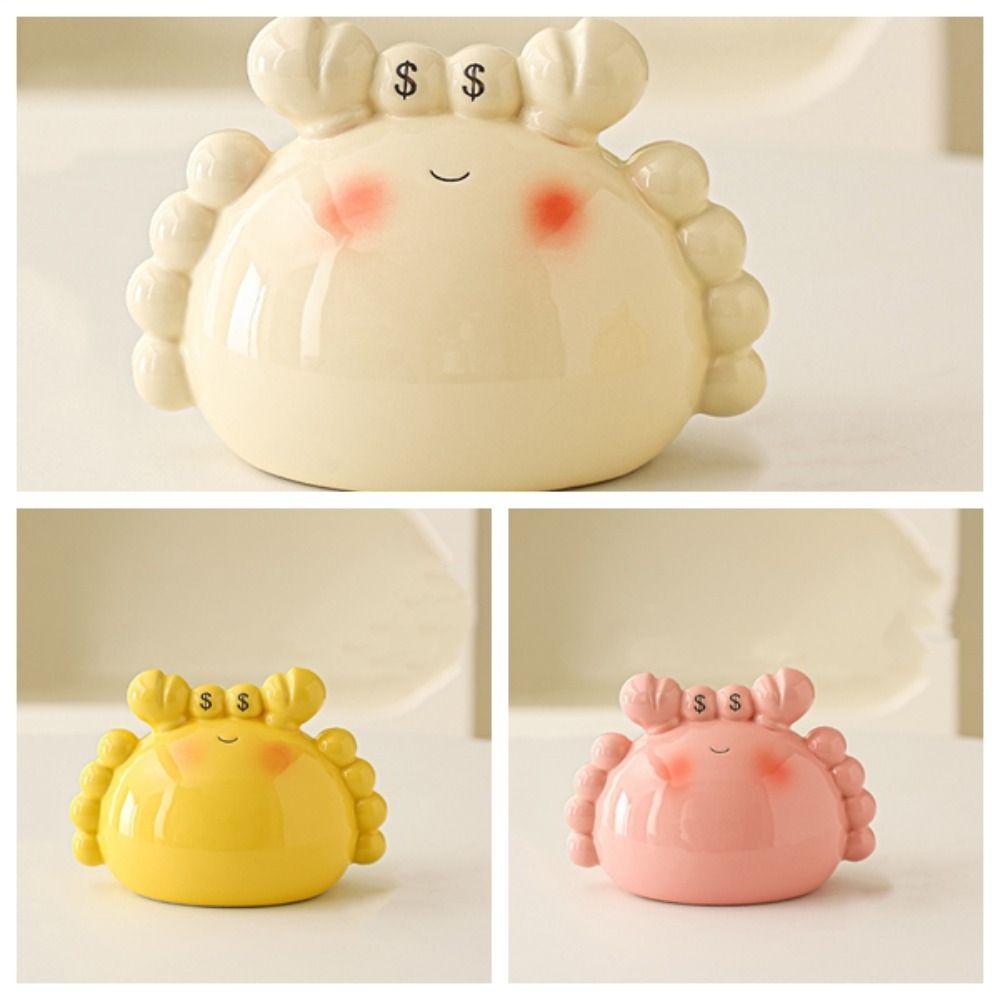 Large Capacity Piggy Bank Ceramics Money Boxes Animal Figurines Saving Box  Students Gifts