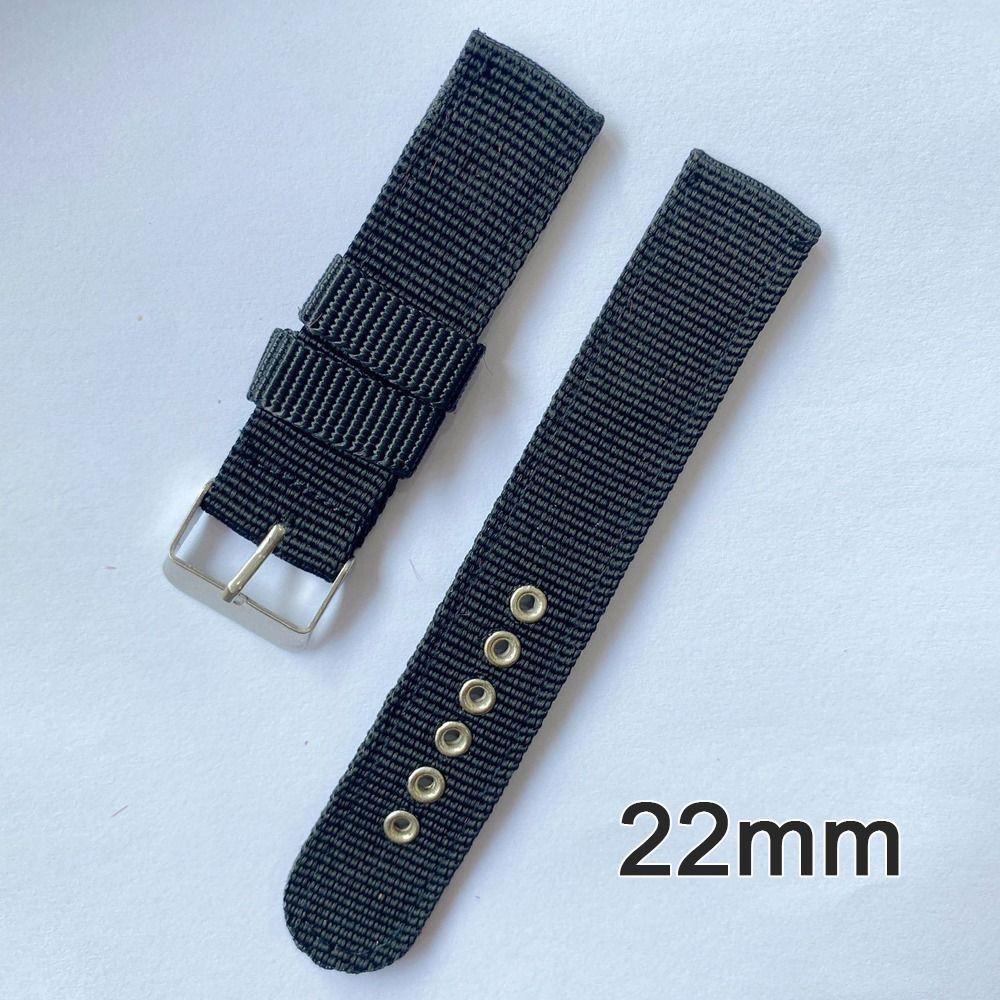 Universal Nylon Weaving Watch Band Adjustable Sport Watchband 18 20 22mm Replacement Wristbands Braided Loop Bracelets Accessory