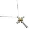 TIFFANY&Co. Signature Cross Necklace K18 Yellow gold/Silver925 Cross 7.7g Unisex Used