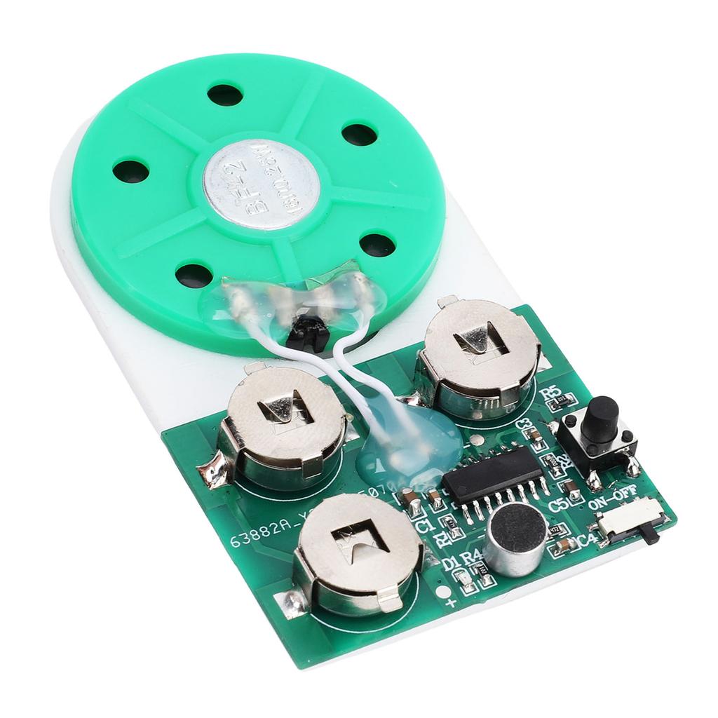 4 Minutes Sound Recording Module Single Key Music Recording Playback Module with Speaker for Crafting Voice Greeting