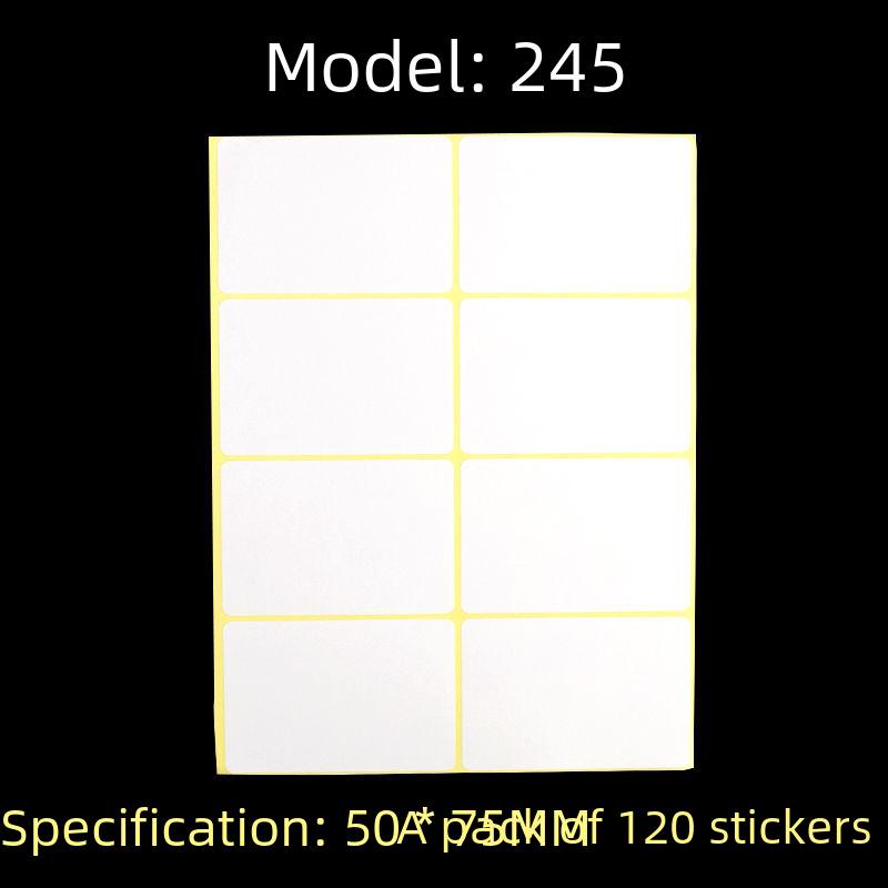 A5 Self-Adhesive Blank White Stickers for Printing and Handwriting Labels
