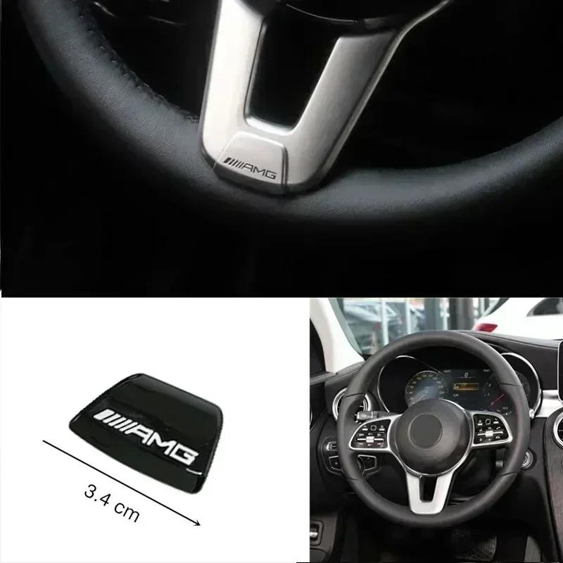 AABCF1 AMG Значок Наклейки на Руль Автомобиля Аксессуары Для Mercedes Benz AMG W206 W204 W205 W212 W213 W221 W222 W223 W251 W464 GLE