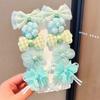 10pcs Flower Bow Hair Clip Princess BB Hair Clip New Hair Accessories  for Children