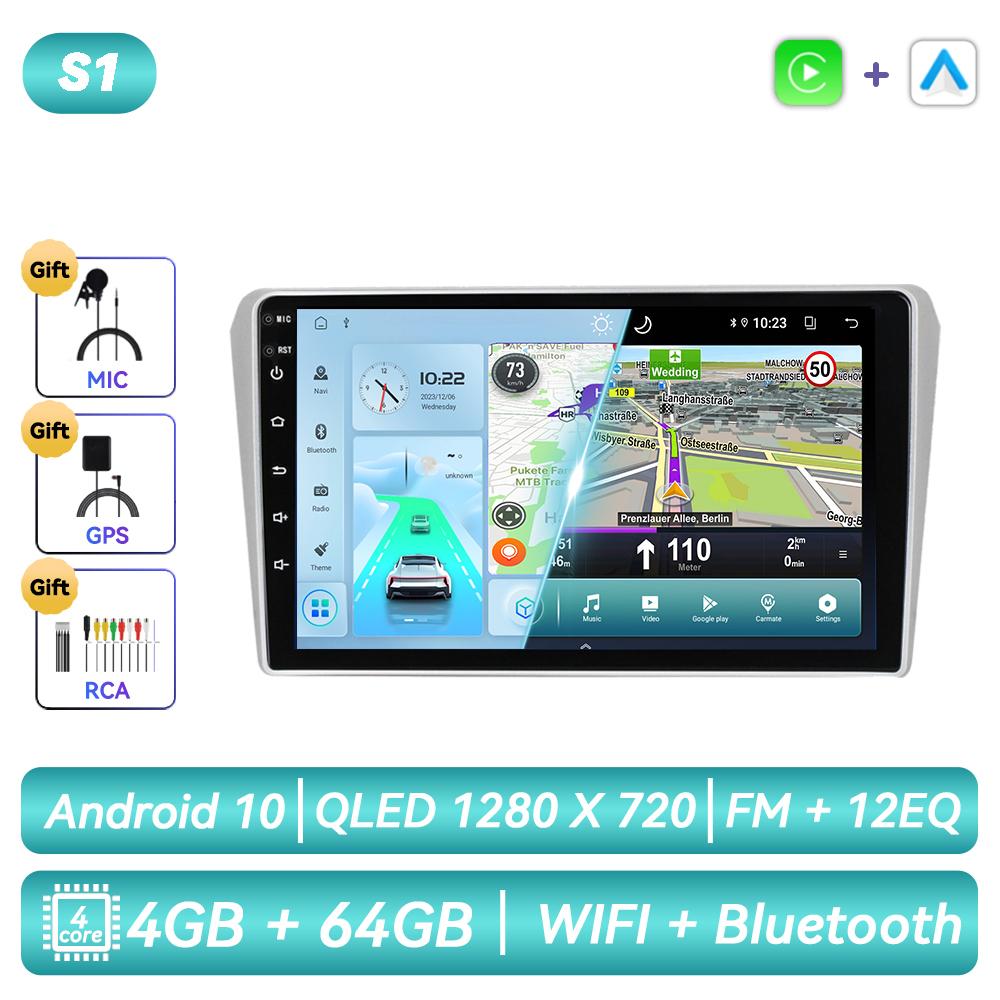 Для Toyota Avensis T250 2003 - 2009 Android Автомагнитола Мультимедиа Видеоплеер Навигация GPS Carplay Сенсорный Экран Авто Стерео Интеллектуальные Системы