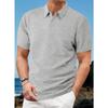 Летние тонкие дышащие влагоотводящие мужские поло с коротким рукавом свободного кроя, повседневные, однотонные, жаккардовые