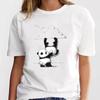New Panda Lovely Cute Tshirt Clothing Cartoon Graphic Print Short Sleeve Fashion Casual T Shirt Women Soft Clothing