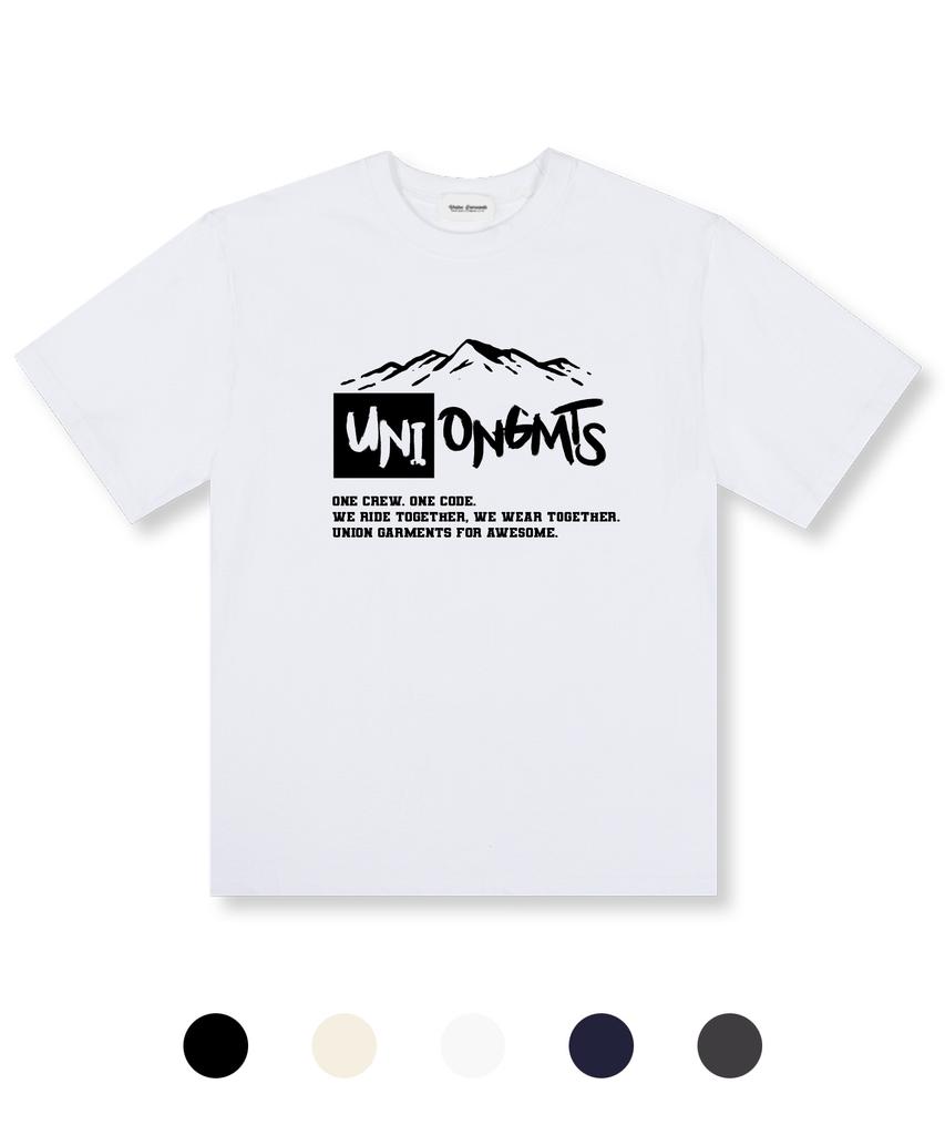 UNION GARMENTS Uni Mountain Свободная футболка с коротким рукавом 5 цветов