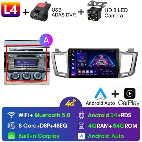 Для Toyota RAV4 Rav 4 XA40 2012 - 2018 Android Car Radio Multimidia Video Player Navigation GPS Carplay Touch Screen Auto Stereo