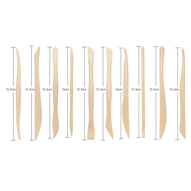 Набор из 10 инструментов для керамики и скульптуры для работы с глиной, тортом и мастикой