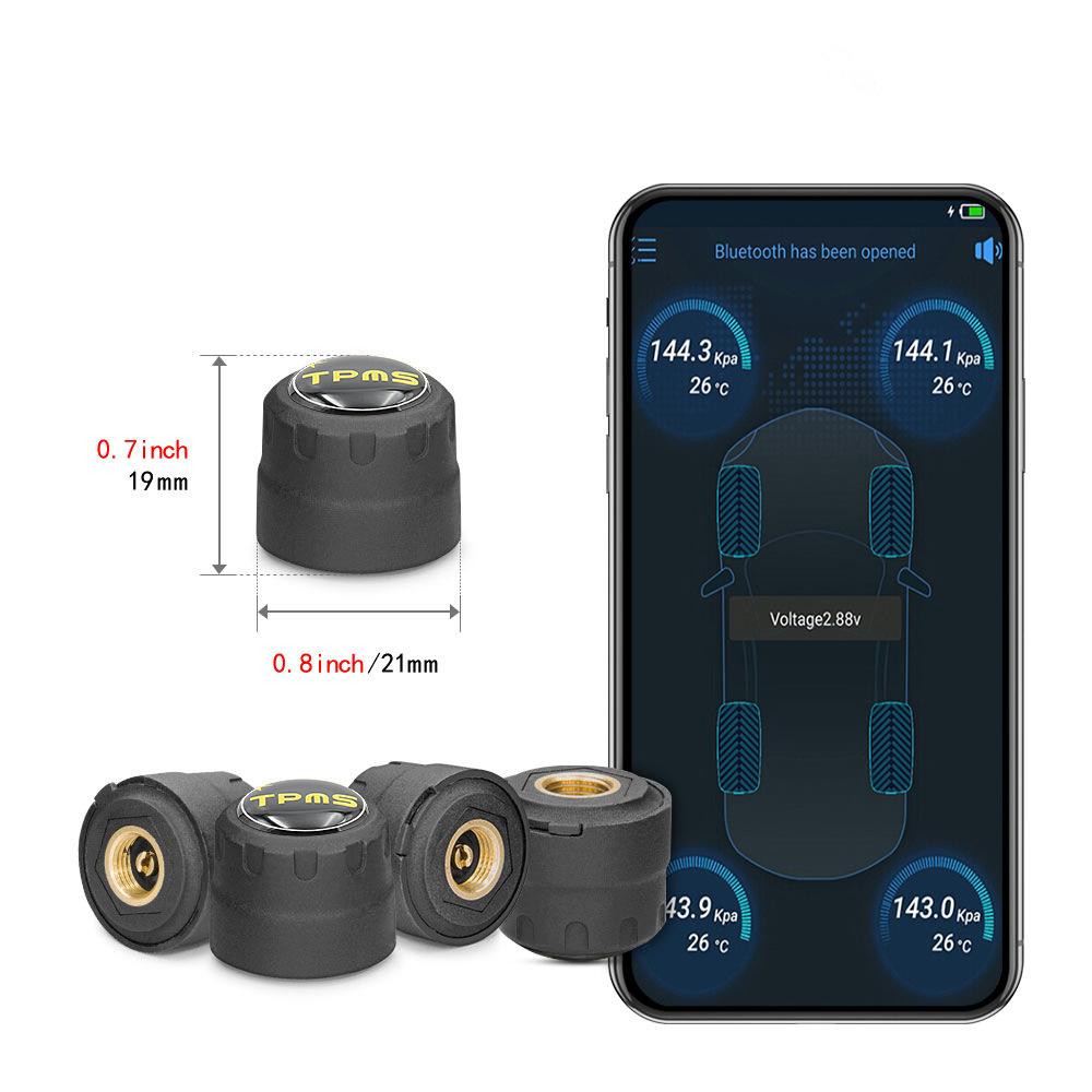 4 x Внешние датчики TPMS Bluetooth 5.0 Датчики системы контроля давления в шинах