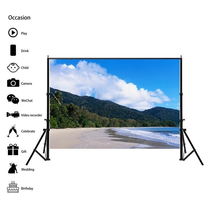 Серия Пляжный Морской Пейзаж Фоновая Ткань для Летних Вечеринок, Мероприятий, Фон для Фотосессий, Декор в Пляжной Тематике, Свадьбы