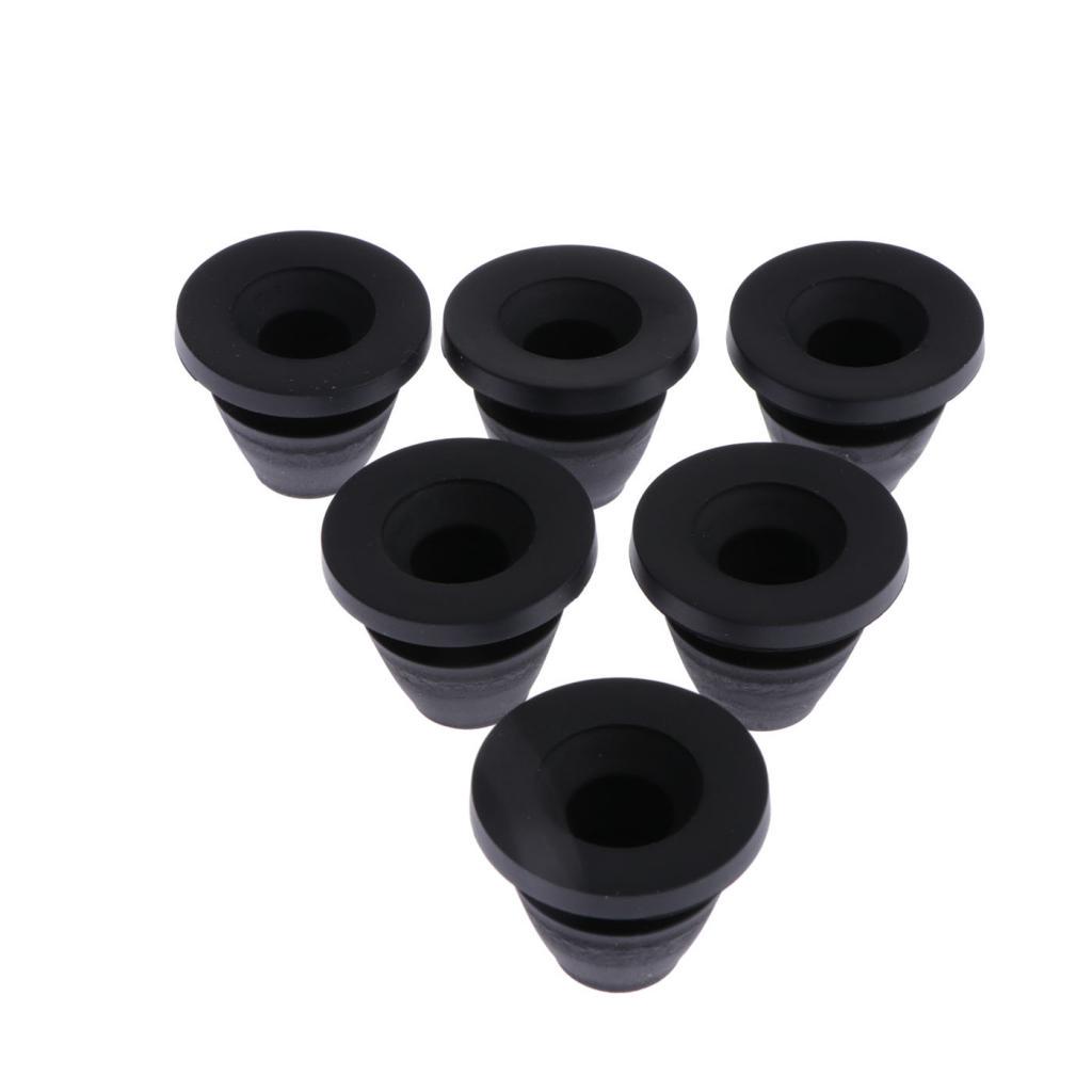 6 Pieces Motorcycle Side Cover Rubber Grommets Gasket Fairings for Touring