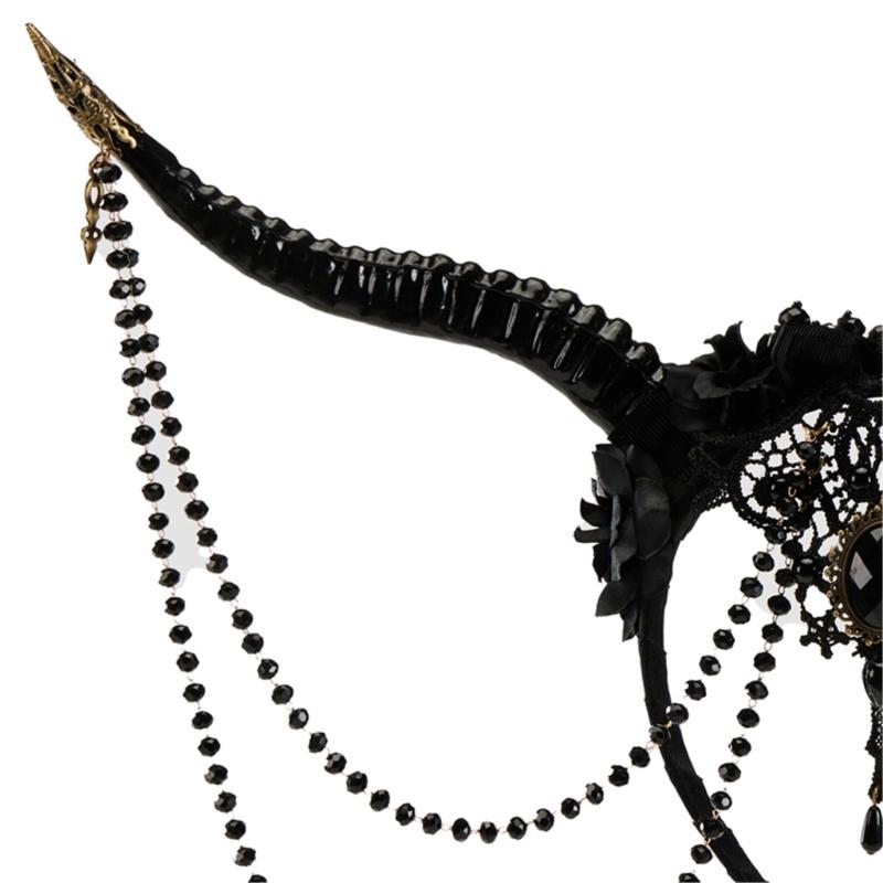 Легкий головной убор с рогами, дьявольские ободки, головной убор, модный аксессуар для женщин