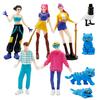 5pcs/Set Action Figure 9pcs/Set Toy Derpys Tiger Rumi Mira Zoey Sussy Figurine Doll For Fans Gift
