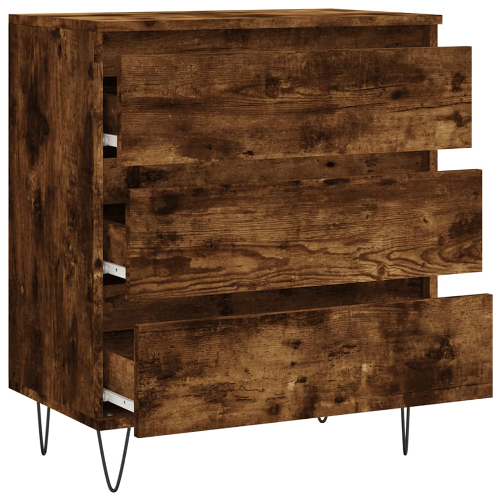 vidaXL Sideboard Räuchereiche 60x35x70 cm Holzwerkstoff