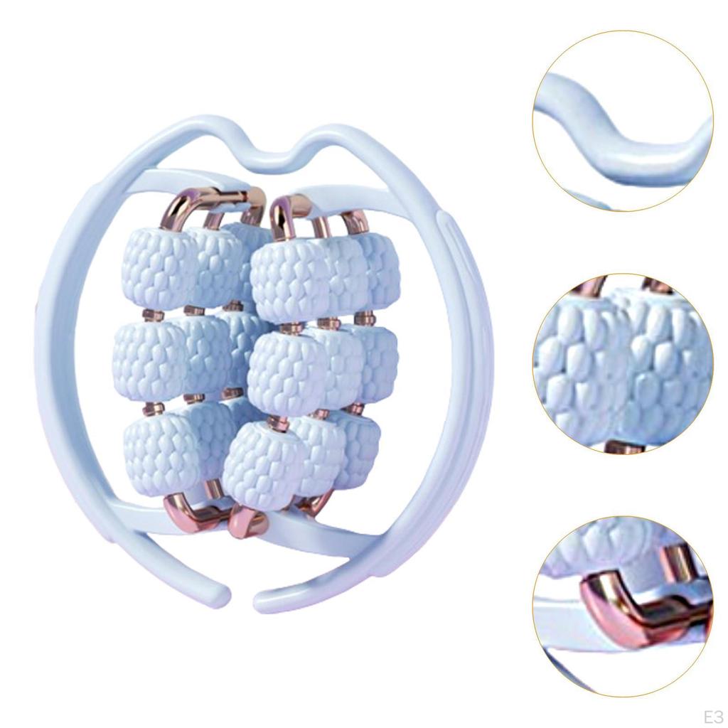 Массажный роликовый массажер 18 колес для глубоких тканей, колесо для рук и ног для голени