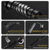 Five-section Carbon Fiber Trekking Pole Ultralight External Lock Adjustable Length 34-125cm Straight Grip Cork Hiking