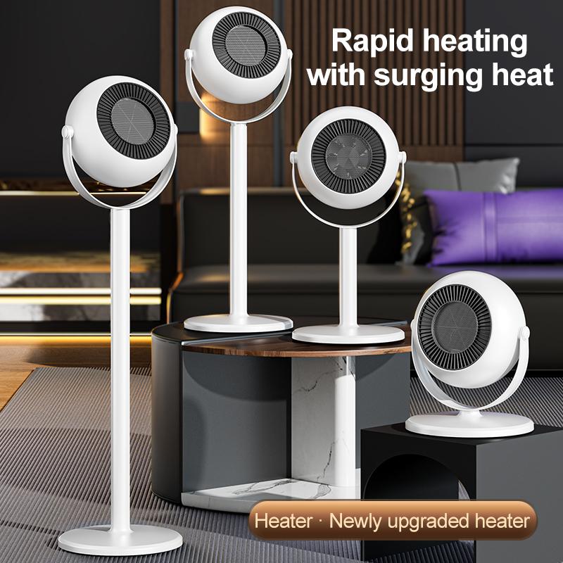 Winter Floor Mounted Warm Air Fan With Adjustable Telescopic Electric Heater For Home Bedroom Office Energy-Saving Small Sun