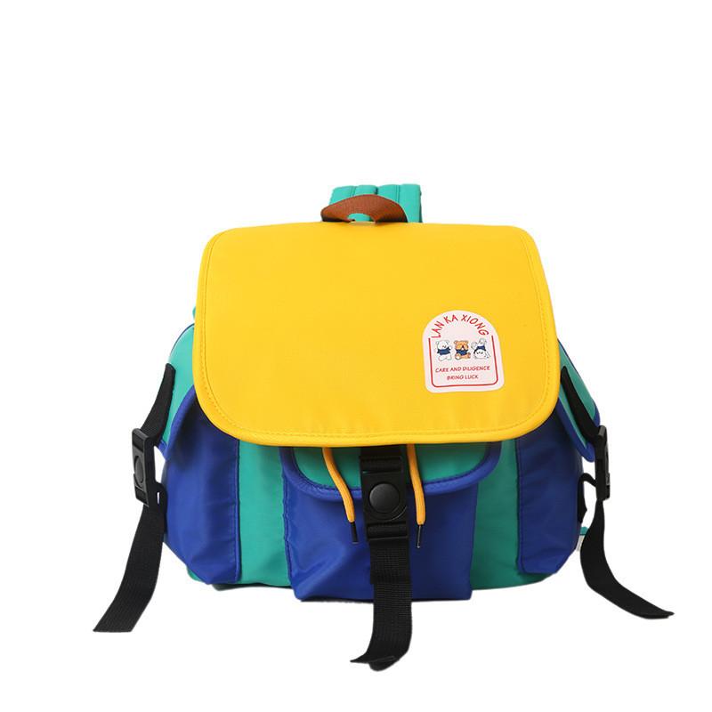 Fashionable Contrasting Color Canvas Backpacks For Boys And Girls Outings Daily